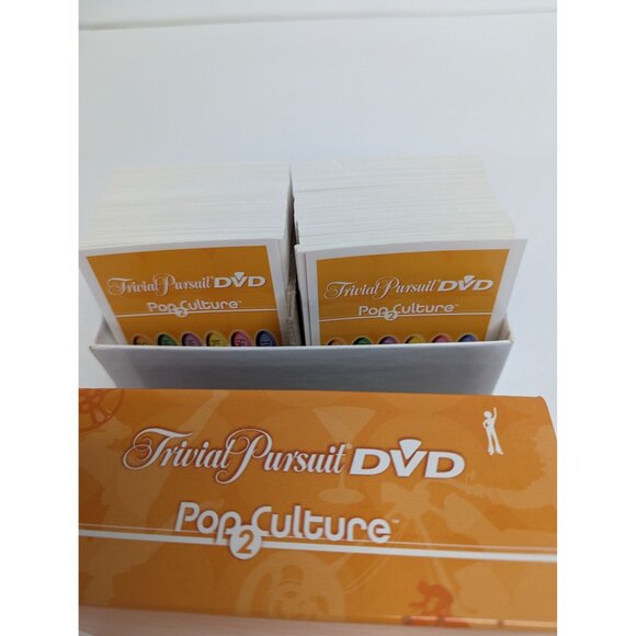 Hasbro 2005 Trivial Pursuit DVD Pop Culture 2 Game Replacement Cards in Box - Picture 2 of 4